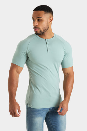 Everyday Henley T-Shirt in Sage - TAILORED ATHLETE - USA