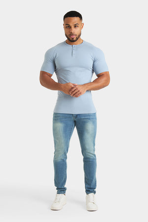 Everyday Henley T-Shirt in Slate - TAILORED ATHLETE - USA