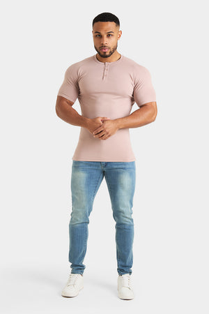 Everyday Henley T-Shirt in Dusty Rose - TAILORED ATHLETE - USA