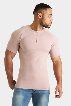 Everyday Henley T-Shirt in Dusty Rose - TAILORED ATHLETE - USA