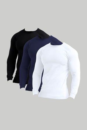 Athletic Fit Long Sleeve Favorites 3-Pack - TAILORED ATHLETE - USA