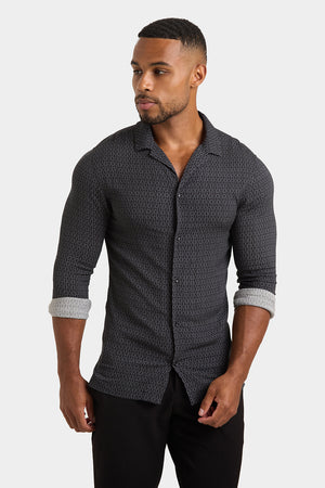 Printed Shirt in Geometric Print - TAILORED ATHLETE - USA