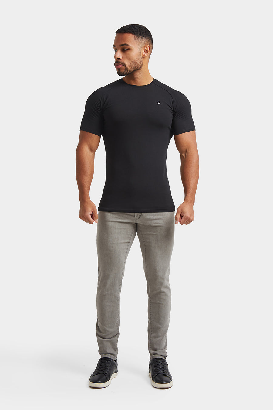 Athletic Fit Jeans in Light Grey - TAILORED ATHLETE - USA
