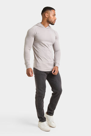 Hooded Top in Concrete Grey - TAILORED ATHLETE - USA