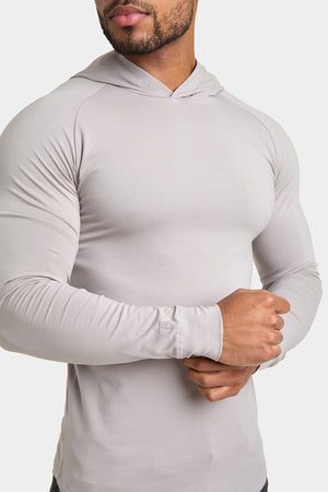 Hooded Top in Concrete Grey - TAILORED ATHLETE - USA