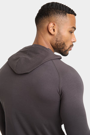 Hooded Top in Dark Charcoal - TAILORED ATHLETE - USA