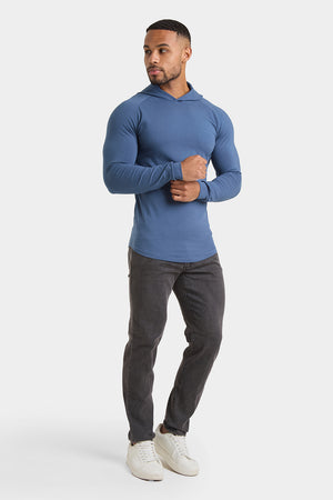 Hooded Top in Dark Teal - TAILORED ATHLETE - USA