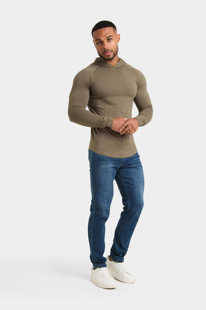 Hooded Top in Khaki - TAILORED ATHLETE - USA