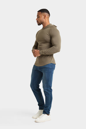 Hooded Top in Khaki - TAILORED ATHLETE - USA