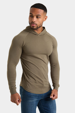 Hooded Top in Khaki - TAILORED ATHLETE - USA