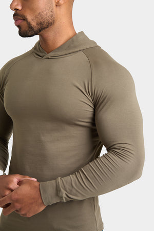 Hooded Top in Khaki - TAILORED ATHLETE - USA