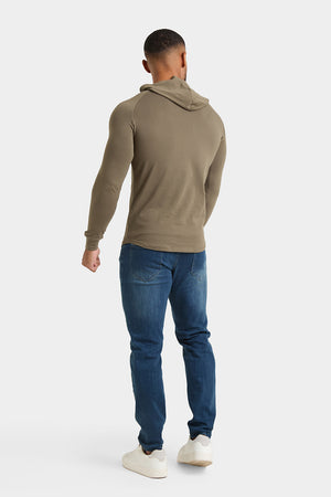 Hooded Top in Khaki - TAILORED ATHLETE - USA