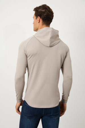 Hooded Top in Mink - TAILORED ATHLETE - USA