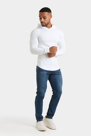 Hooded Top in White - TAILORED ATHLETE - USA