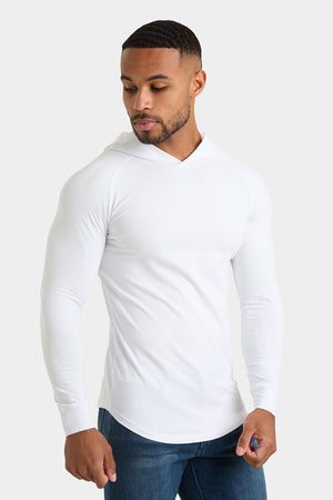 Hooded Top in White - TAILORED ATHLETE - USA