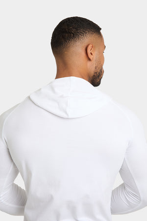 Hooded Top in White - TAILORED ATHLETE - USA