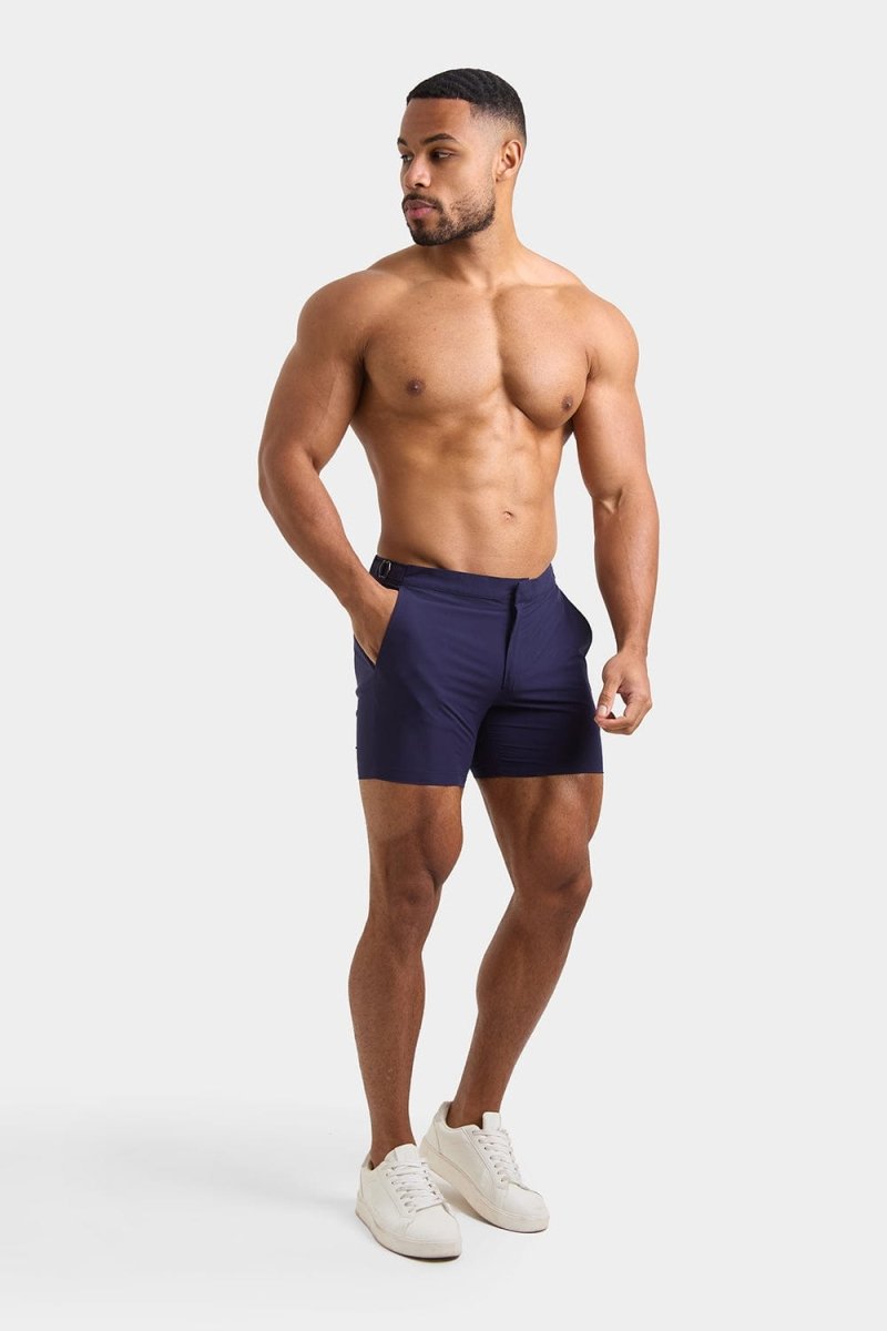 Hybrid Swim Short in Navy - TAILORED ATHLETE - USA