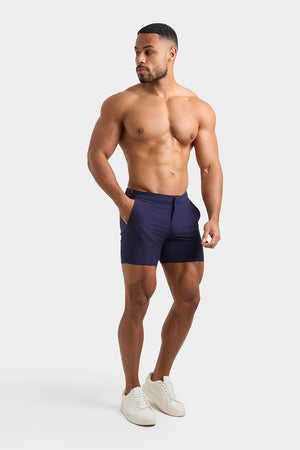 Hybrid Swim Shorts in Navy - TAILORED ATHLETE - USA