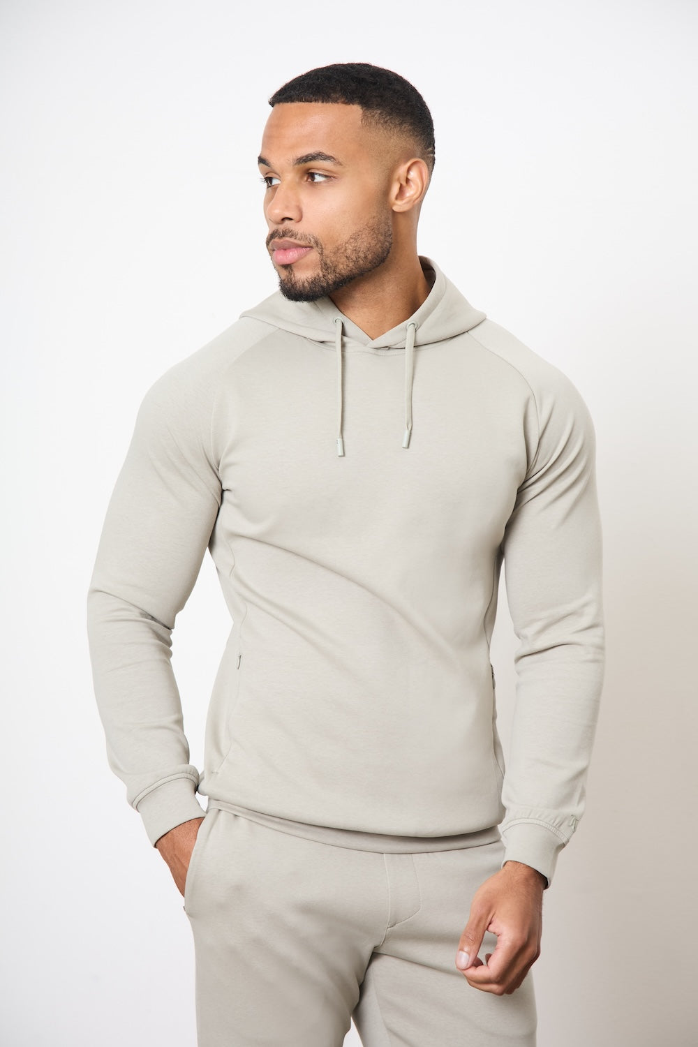 Interlock Hoodie Sweat in Smoky Sage - TAILORED ATHLETE - USA