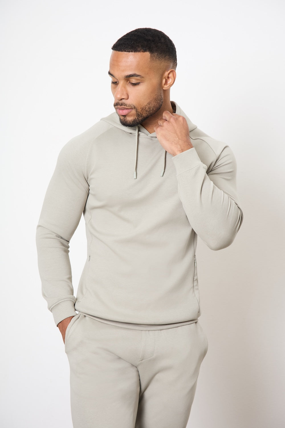 Interlock Hoodie Sweat in Smoky Sage - TAILORED ATHLETE - USA