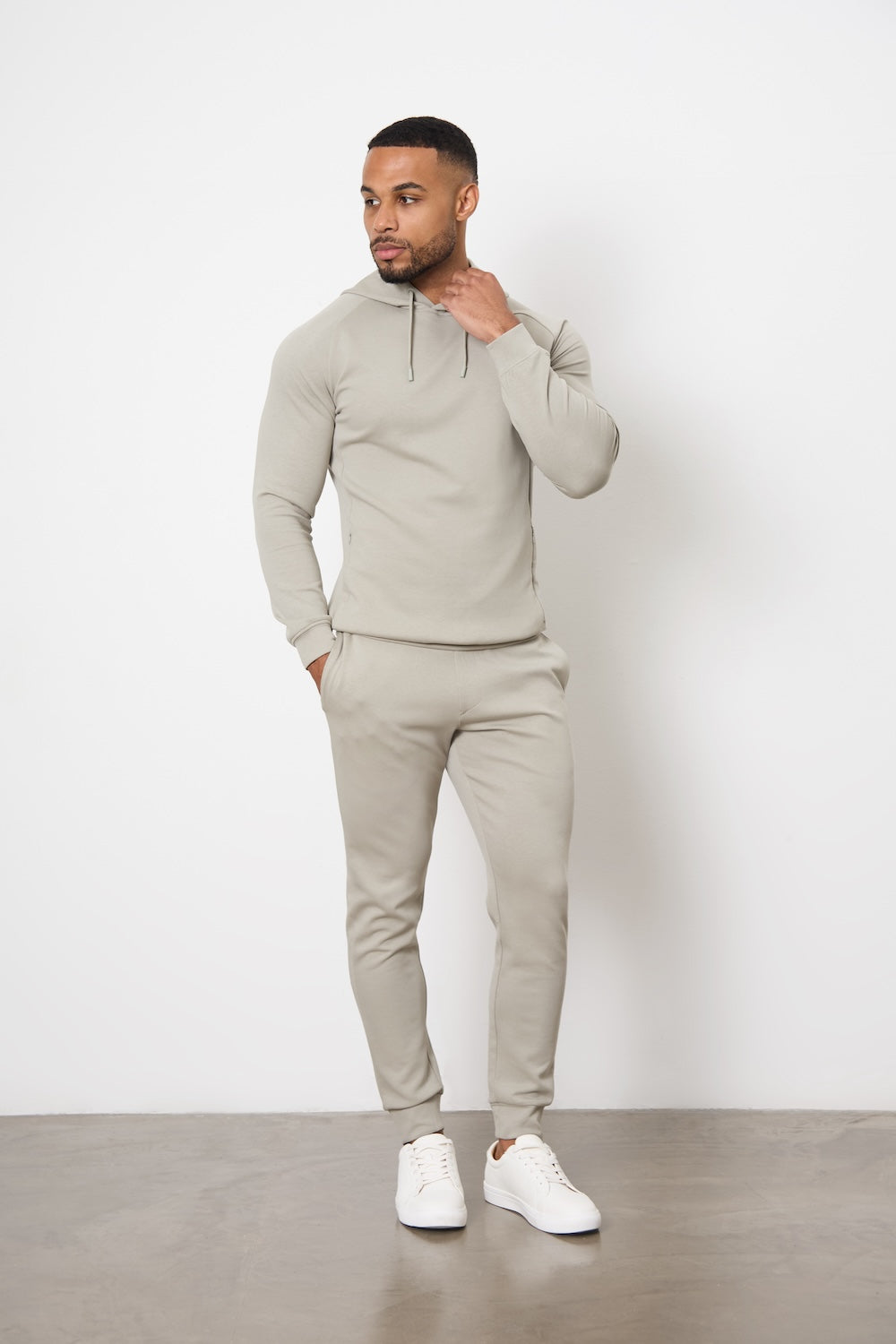 Interlock Hoodie Sweat in Smoky Sage - TAILORED ATHLETE - USA