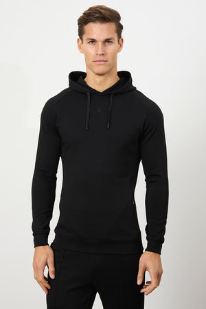 Interlock Hoodie Sweat in Black - TAILORED ATHLETE - USA