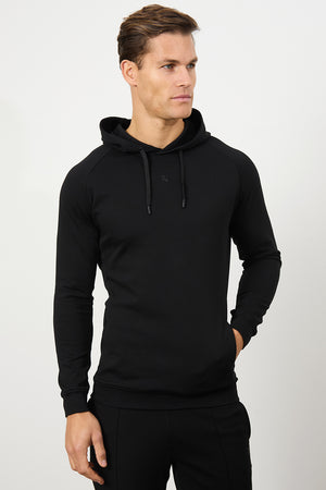 Interlock Hoodie Sweat in Black - TAILORED ATHLETE - USA