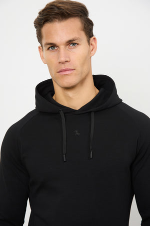 Interlock Hoodie Sweat in Black - TAILORED ATHLETE - USA