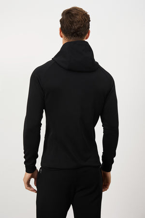 Interlock Hoodie Sweat in Black - TAILORED ATHLETE - USA