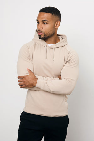 Interlock Hoodie Sweat in Stone - TAILORED ATHLETE - USA