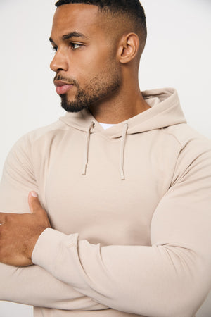 Interlock Hoodie Sweat in Stone - TAILORED ATHLETE - USA