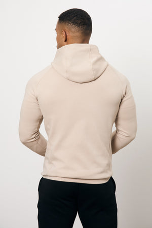 Interlock Hoodie Sweat in Stone - TAILORED ATHLETE - USA