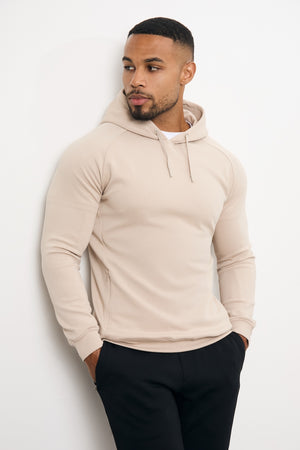 Interlock Hoodie Sweat in Stone - TAILORED ATHLETE - USA