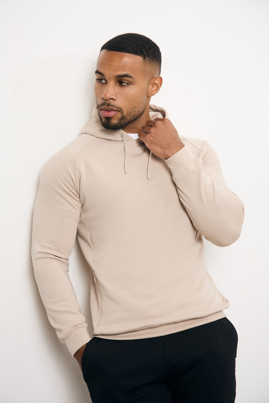Interlock Hoodie Sweat in Stone - TAILORED ATHLETE - USA