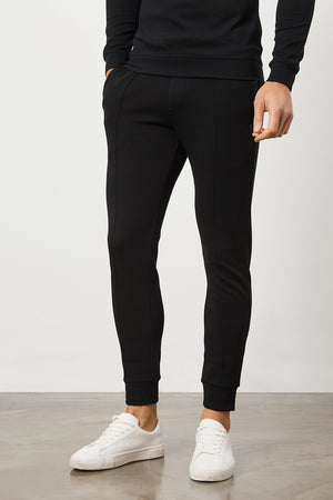 Interlock Sweat Jogger in Black - TAILORED ATHLETE - USA