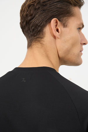 Interlock Crew Neck Sweat in Black - TAILORED ATHLETE - USA