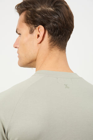 Interlock Crew Neck Sweat in Smoky Sage - TAILORED ATHLETE - USA