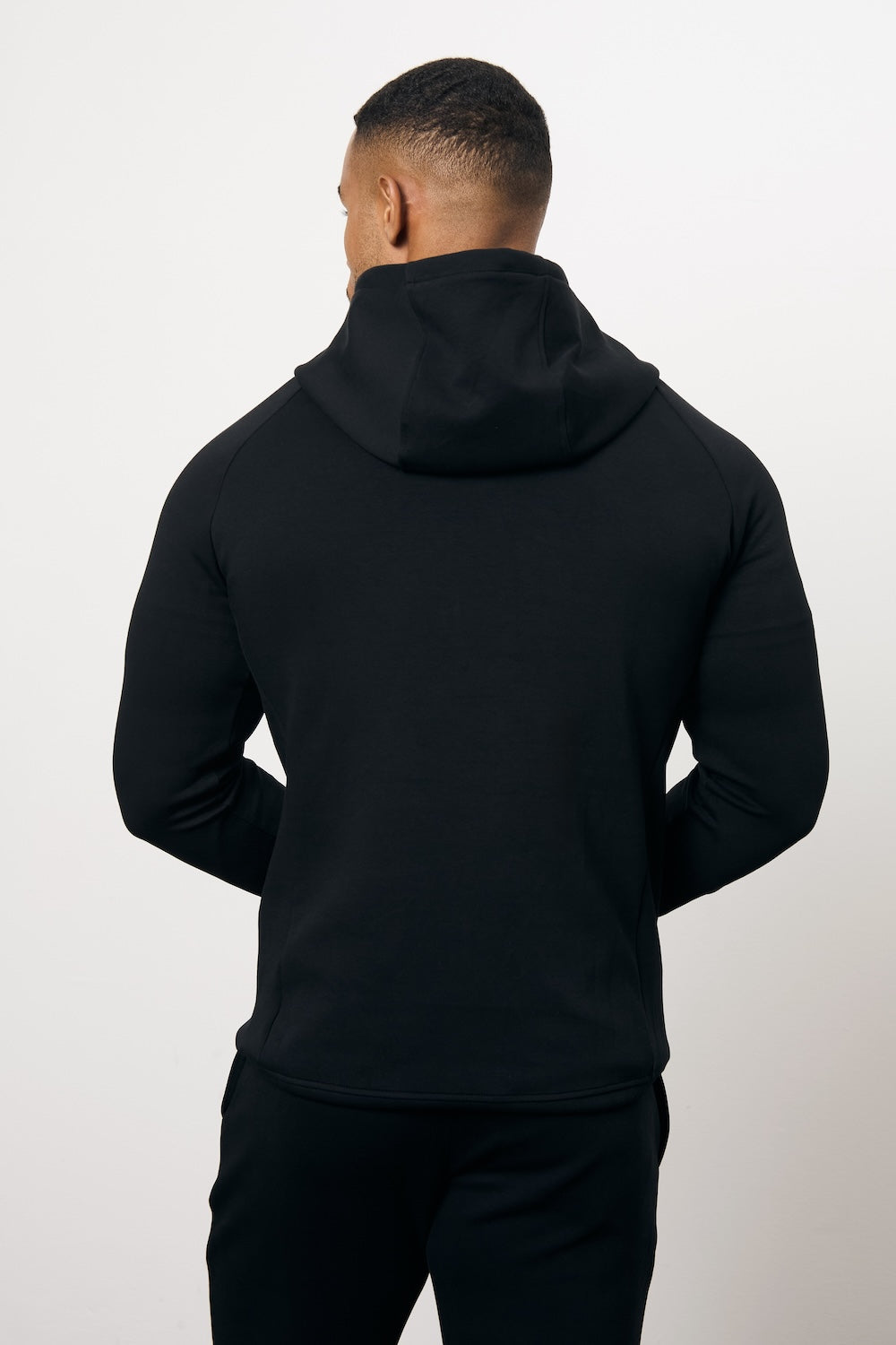 Interlock Hoodie Sweat in Black - TAILORED ATHLETE - USA