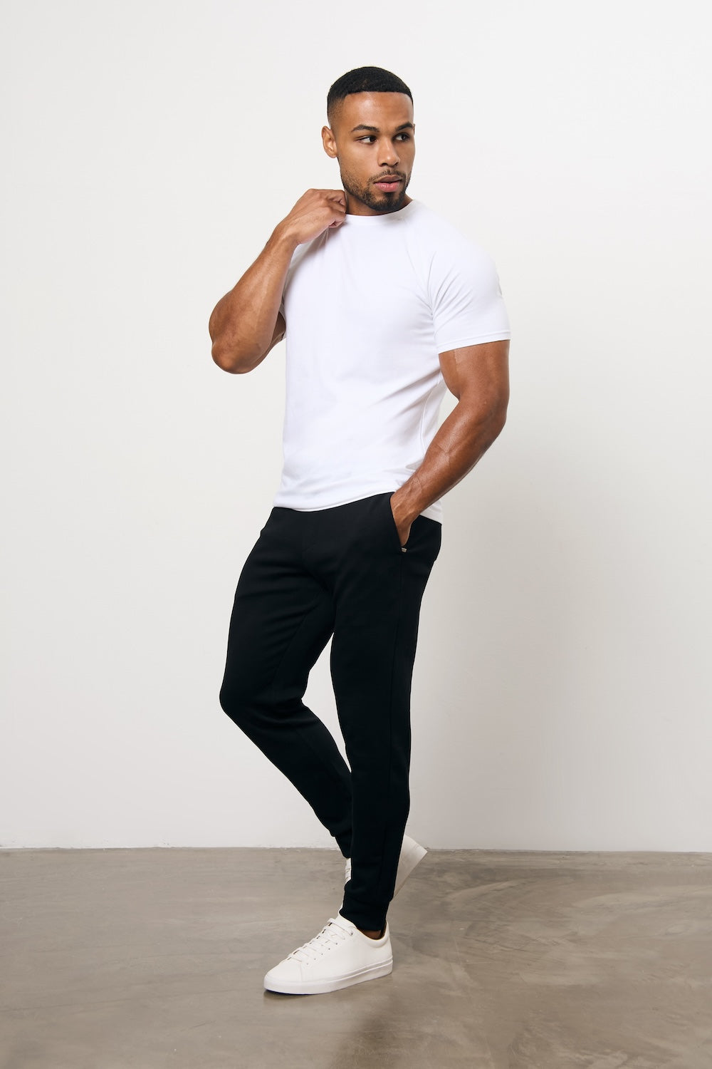 Interlock Sweat Jogger in Black - TAILORED ATHLETE - USA