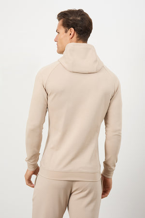 Interlock Hoodie Sweat in Stone - TAILORED ATHLETE - USA