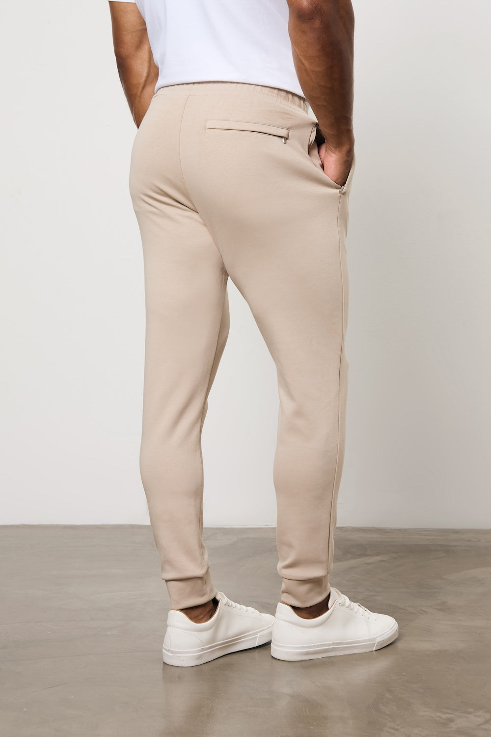 Interlock Sweat Jogger in Stone - TAILORED ATHLETE - USA
