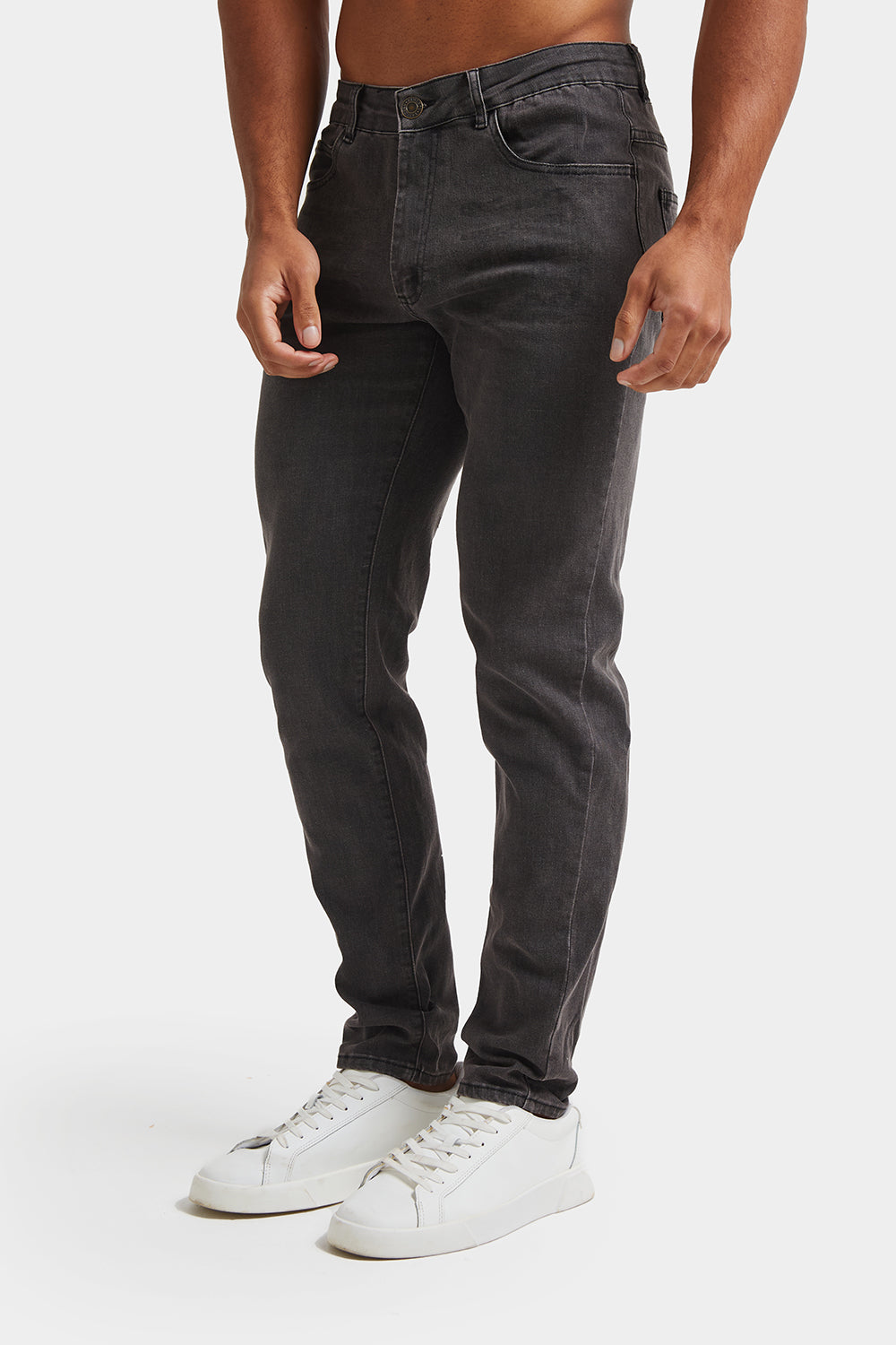 Jeans Fit in Athletic TAILORED Grey - ATHLETE - USA Dark