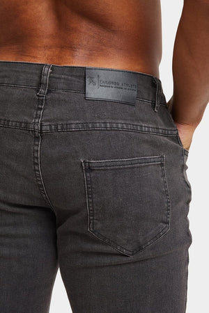 Athletic Fit Jeans in Dark Grey - TAILORED ATHLETE - USA