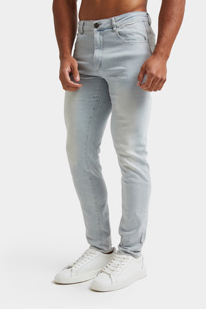 Athletic Fit Jeans in Sky Blue - TAILORED ATHLETE - USA