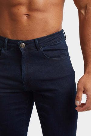 Muscle Fit Jeans in Dark Blue - TAILORED ATHLETE - ROW
