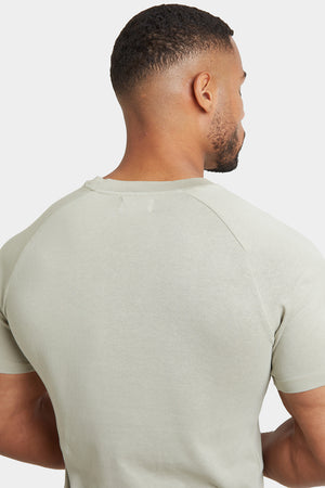 Knit Look T-Shirt in Soft Sage - TAILORED ATHLETE - USA