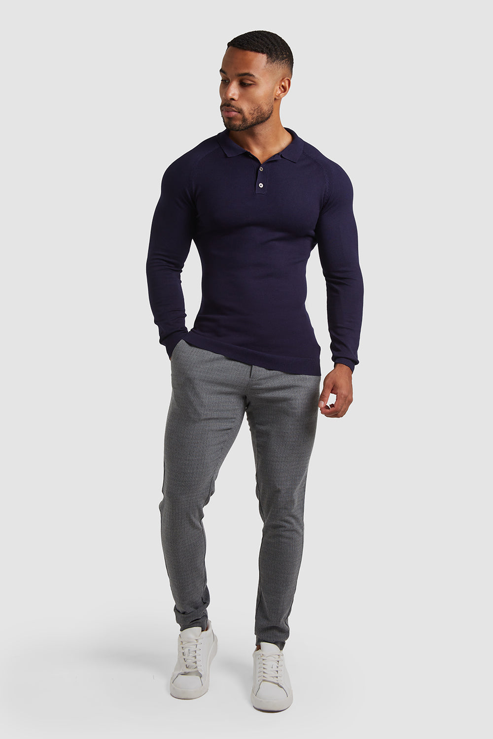 Everyday Henley in Navy - TAILORED ATHLETE - USA