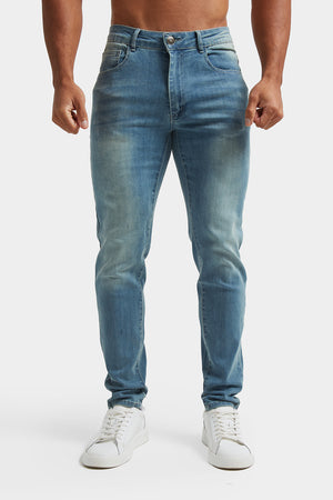 Muscle Fit Jeans in Dark Blue - TAILORED ATHLETE - ROW