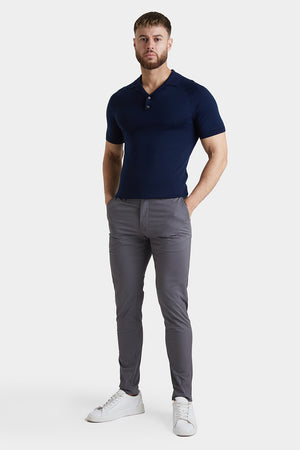Athletic Fit Chino Pants in Dark Grey - TAILORED ATHLETE - USA