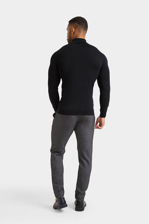 Semi Plain Pants in Black/Grey - TAILORED ATHLETE - USA